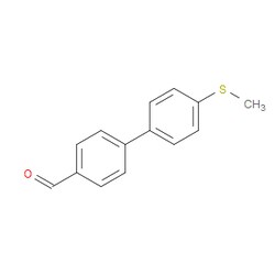 Aobchem&nbsp;4 -(Methylthio)-[1 1 -biphenyl]-4-carbaldehyde | ≥95% | CAS 221018-02-6 | C14H12OS | 500mg