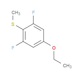 Aobchem&nbsp;(4-Ethoxy-2 6-difluorophenyl)(methyl)sulfane | ≥97% | CAS 2383893-49-8 | C9H10F2OS | 500mg