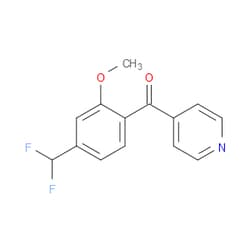 Aobchem&nbsp;[4-(Difluoromethyl)-2-methoxyphenyl]-4-pyridinylmethanone | ≥95% | CAS 1261807-80-0 | C14H11F2NO2 | 1g