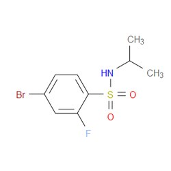Aobchem&nbsp;4-Bromo-2-fluoro-N-(1-methylethyl)benzenesulfonamide | ≥95% | CAS 1055995-88-4 | C9H11BrFNO2S | 1g