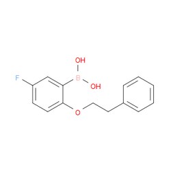 Aobchem&nbsp;B-[5-Fluoro-2-(2-phenylethoxy)phenyl]boronic acid | ≥97% | CAS 1311166-12-7 | C14H14BFO3 | 250mg