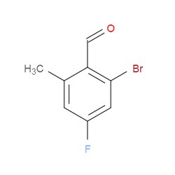Aobchem&nbsp;2-Bromo-4-fluoro-6-methylbenzaldehyde | ≥97% | CAS 916792-19-3 | C8H6BrFO | 1g