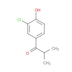 Aobchem&nbsp;1-(3-Chloro-4-hydroxyphenyl)-2-methyl-1-propanone | ≥95% | CAS 1225706-24-0 | C10H11ClO2 | 5g