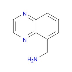 Aobchem&nbsp;5-Quinoxalinemethanamine | ≥95% | CAS 933694-47-4 | C9H9N3 | 250mg