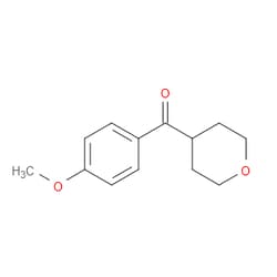 Aobchem&nbsp;(4-Methoxyphenyl)(tetrahydro-2H-pyran-4-yl)methanone | ≥95% | CAS 1341760-69-7 | C13H16O3 | 1g