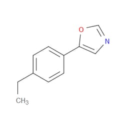 Aobchem&nbsp;5-(4-Ethylphenyl)oxazole | ≥97% | CAS 1642782-80-6 | C11H11NO | 1g