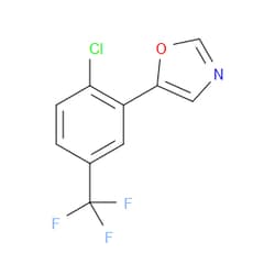 Aobchem&nbsp;5-(2-Chloro-5-(trifluoromethyl)phenyl)oxazole | ≥97% | CAS 2142109-62-2 | C10H5ClF3NO | 1g