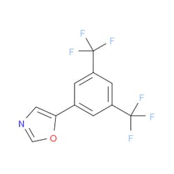 Aobchem&nbsp;5-(3 5-Bis(trifluoromethyl)phenyl)oxazole | ≥97% | CAS 2364584-77-8 | C11H5F6NO | 250mg