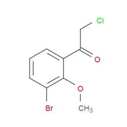 Aobchem&nbsp;1-(3-Bromo-2-methoxyphenyl)-2-chloroethanone | ≥95% | CAS 267651-24-1 | C9H8BrClO2 | 250mg