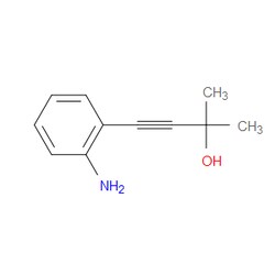 Aobchem&nbsp;4-(2-Aminophenyl)-2-methyl-3-butyn-2-ol | ≥95% | CAS 157869-14-2 | C11H13NO | 250mg