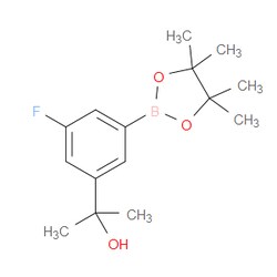 Aobchem&nbsp;2-[3-Fluoro-5-(tetramethyl-1 3 2-dioxaborolan-2-yl)phenyl]propan-2-ol | ≥95% | CAS 1492882-59-3 | C15H22BFO3 | 5g