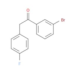 Aobchem&nbsp;1-(3-Bromophenyl)-2-(4-fluorophenyl)ethanone | ≥95% | CAS 898784-71-9 | C14H10BrFO | 1g
