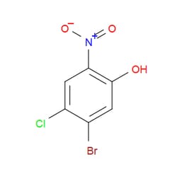 Aobchem&nbsp;5-Bromo-4-chloro-2-nitrophenol | ≥97% | CAS 855400-82-7 | C6H3BrClNO3 | 1g
