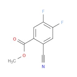 Aobchem&nbsp;Methyl 2-cyano-4 5-difluorobenzoate | ≥95% | CAS 331281-44-8 | C9H5F2NO2 | 1g