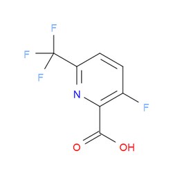 Aobchem&nbsp;3-Fluoro-6-(trifluoromethyl)-2-pyridinecarboxylic acid | ≥95% | CAS 1214365-86-2 | C7H3F4NO2 | 500mg