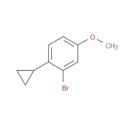 Aobchem&nbsp;2-Bromo-1-cyclopropyl-4-methoxybenzene | ≥95% | CAS 1353855-96-5 | C10H11BrO | 500mg
