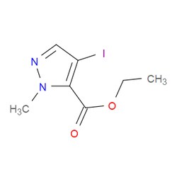 Aobchem&nbsp;Ethyl 4-iodo-1-methyl-1H-pyrazole-5-carboxylate | ≥97% | CAS 1354705-42-2 | C7H9IN2O2 | 500mg