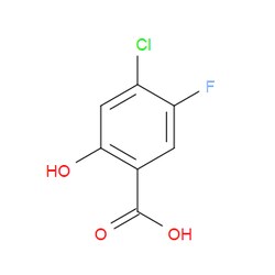 Aobchem&nbsp;4-Chloro-5-fluoro-2-hydroxybenzoic acid | ≥95% | CAS 181289-00-9 | C7H4ClFO3 | 250mg