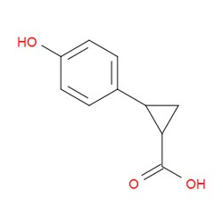 Aobchem&nbsp;2-(4-Hydroxyphenyl)cyclopropanecarboxylic acid | ≥95% | CAS 865867-91-0 | C10H10O3 | 500mg