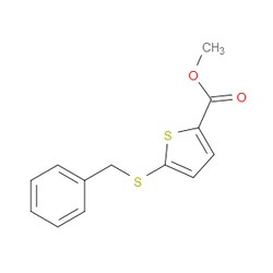 Aobchem&nbsp;Methyl 5-(benzylthio)thiophene-2-carboxylate | ≥95% | CAS 1432681-58-7 | C13H12O2S2 | 250mg