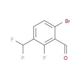 Aobchem&nbsp;6-Bromo-3-(difluoromethyl)-2-fluorobenzaldehyde | ≥95% | CAS 2092861-81-7 | C8H4BrF3O | 500mg