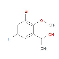 Aobchem&nbsp;1-(3-Bromo-5-fluoro-2-methoxyphenyl)ethanol | ≥95% | CAS 1784335-99-4 | C9H10BrFO2 | 1g