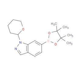 Aobchem&nbsp;1-(Tetrahydro-pyran-2-yl)-6-(4 4 5 5-tetramethyl-[1 3 2]dioxaborolan-2-yl)-1H-indazole | ≥95% | CAS 1158680-98-8 | C18H25BN2O3 | 1g