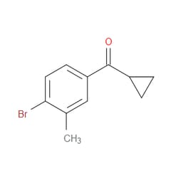 Aobchem&nbsp;(4-Bromo-3-methylphenyl)cyclopropylmethanone | ≥95% | CAS 1267167-02-1 | C11H11BrO | 1g