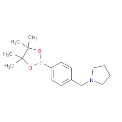 Aobchem&nbsp;1-[4-(4 4 5 5-Tetramethyl-1 3 2-dioxaborolan-2-yl)benzyl]pyrrolidine | ≥97% | CAS 884507-39-5 | C17H26BNO2 | 5g