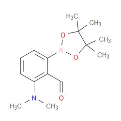 Aobchem&nbsp;2-(Dimethylamino)-6-(4 4 5 5-tetramethyl-1 3 2-dioxaborolan-2-yl)benzaldehyde | ≥97% | CAS 1350627-59-6 | C15H22BNO3 | 500mg