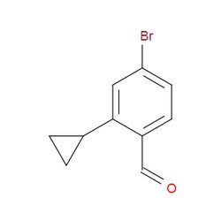 Aobchem&nbsp;4-Bromo-2-cyclopropylbenzaldehyde | ≥97% | CAS 2137554-75-5 | C10H9BrO | 500mg