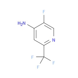 Aobchem&nbsp;5-Fluoro-2-(trifluoromethyl)-4-pyridinamine | ≥95% | CAS 1260663-77-1 | C6H4F4N2 | 250mg