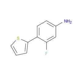 Aobchem&nbsp;3-Fluoro-4-(2-thienyl)benzenamine | ≥97% | CAS 1250004-13-7 | C10H8FNS | 250mg