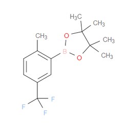 Aobchem&nbsp;4 4 5 5-Tetramethyl-2-(2-methyl-5-(trifluoromethyl)phenyl)-1 3 2-dioxaborolane | ≥95% | CAS 1030832-71-3 | C14H18BF3O2 | 1g