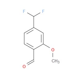 Aobchem&nbsp;4-(Difluoromethyl)-2-methoxybenzaldehyde | ≥95% | CAS 1780590-63-7 | C9H8F2O2 | 250mg