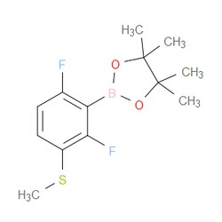 Aobchem&nbsp;2 6-Difluoro-3-(methylthio)phenylboronic acid pinacol ester | ≥97% | CAS 1355011-72-1 | C13H17BF2O2S | 250mg