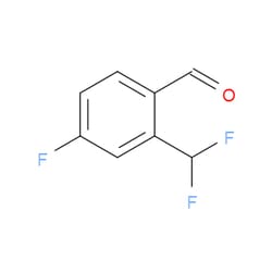 Aobchem&nbsp;2-(Difluoromethyl)-4-fluorobenzaldehyde | ≥95% | CAS 1198171-20-8 | C8H5F3O | 1g