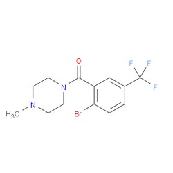 Aobchem&nbsp;(2-Bromo-5-(trifluoromethyl)phenyl)(4-methylpiperazin-1-yl)methanone | ≥97% | CAS 1502628-61-6 | C13H14BrF3N2O | 1g