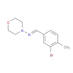 Aobchem&nbsp;(E)-N-(3-bromo-4-methylbenzylidene)morpholin-4-amine | ≥97% | CAS 2734780-24-4 | C12H15BrN2O | 1g