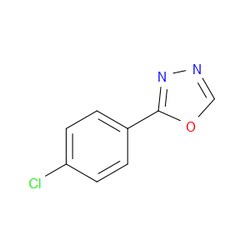 Aobchem&nbsp;2-(4-Chlorophenyl)-1 3 4-oxadiazole | ≥97% | CAS 23289-10-3 | C8H5ClN2O | 5g