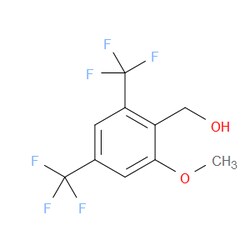Aobchem&nbsp;2 4-Bis(trifluoromethyl)-6-methoxybenzyl alcohol | ≥95% | CAS 1805405-28-0 | C10H8F6O2 | 1g