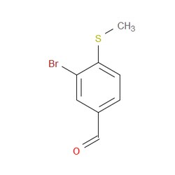 Aobchem&nbsp;3-Bromo-4-(methylthio)benzaldehyde | ≥95% | CAS 694481-10-2 | C8H7BrOS | 250mg