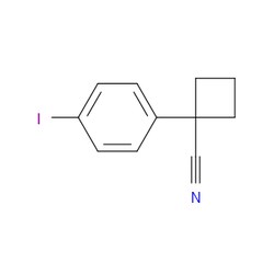 Aobchem&nbsp;1-(4-Iodophenyl)cyclobutanecarbonitrile | ≥95% | CAS 1260770-24-8 | C11H10IN | 1g