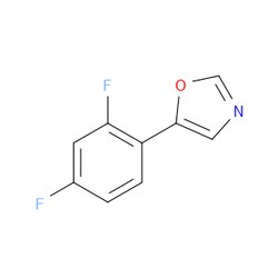 Aobchem&nbsp;5-(2 4-Difluorophenyl)oxazole | ≥97% | CAS 2002657-55-6 | C9H5F2NO | 250mg