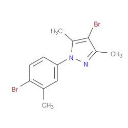 Aobchem&nbsp;4-Bromo-1-(4-bromo-3-methylphenyl)-3 5-dimethyl-1H-pyrazole | ≥97% | CAS 2379321-20-5 | C12H12Br2N2 | 250mg