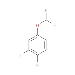 Aobchem&nbsp;4-(Difluoromethoxy)-1-fluoro-2-iodobenzene | ≥97% | CAS 1261676-10-1 | C7H4F3IO | 1g