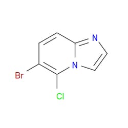 Aobchem&nbsp;Imidazo[1 2-a]pyridine  6-bromo-5-chloro- | ≥95% | CAS 1352898-81-7 | C7H4BrClN2 | 1g