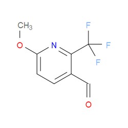 Aobchem&nbsp;6-Methoxy-2-(trifluoromethyl)-3-pyridinecarboxaldehyde | ≥95% | CAS 1211588-51-0 | C8H6F3NO2 | 500mg