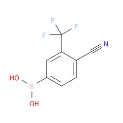 Aobchem&nbsp;4-Cyano-3-(trifluoromethyl)phenylboronic acid | ≥95% | CAS 915299-32-0 | C8H5BF3NO2 | 1g