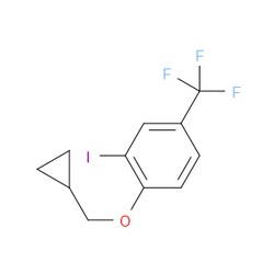 Aobchem&nbsp;1-(Cyclopropylmethoxy)-2-iodo-4-(trifluoromethyl)benzene | ≥95% | CAS 1369863-29-5 | C11H10F3IO | 1g